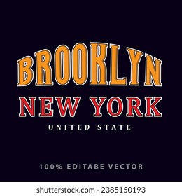 Vektor New York Design Typografie T Shirt Design bedruckbaren Text-Effekt Vektor.