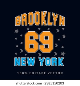 Vector new York design typography t shirt design printable text effect vector.