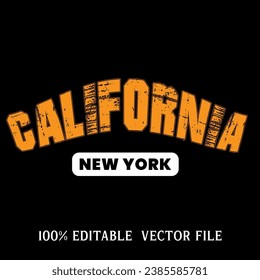 Vector new York design typography t shirt design printable text effect vector.