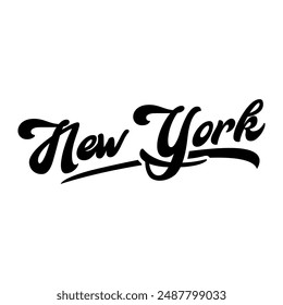 Vector New York text typography design for tshirt hoodie baseball cap jacket and other uses vector