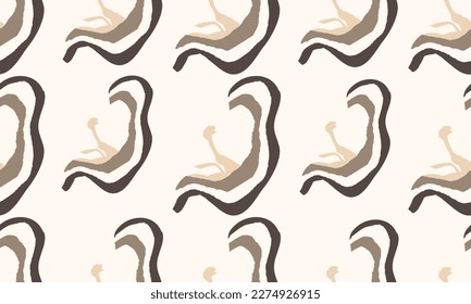 Vector newborn baby seamless pattern