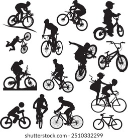 Modelos de vetor novos-antigos circulando em estilos diferentes