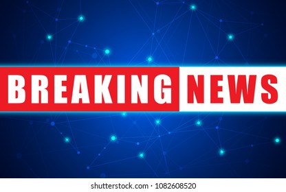 Vector news background, breaking news. Breaking news modern concept