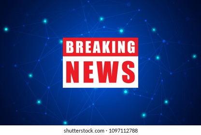 Vector news background, breaking news. Breaking news modern concept