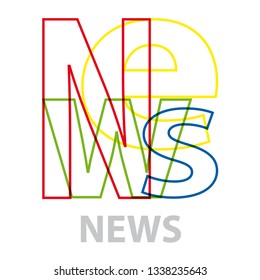 Vector News. Broken text 