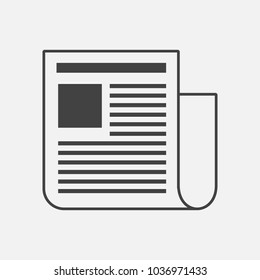 Vector news icon. Newspaper news.