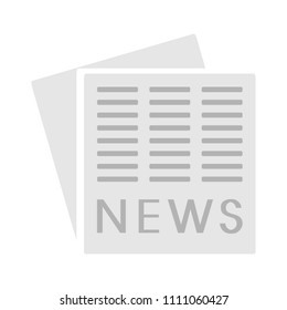 vector newspaper design, news icon - media press illustration, information document