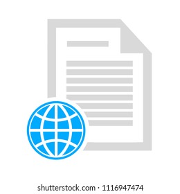 vector newspaper. documents symbol, newsletter article