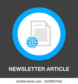 vector newspaper. documents symbol, newsletter article
