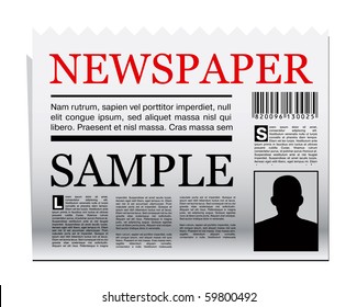 Vector newspaper icon