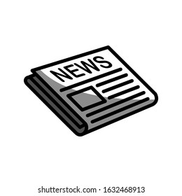 Vector, newspaper icon design template