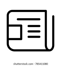 vector newspaper icon logo symbol symbol mobile app