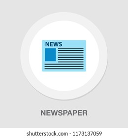 vector newspaper illustration - news icon - daily media newsletter, article publication sign