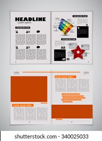 Vector of newspaper template