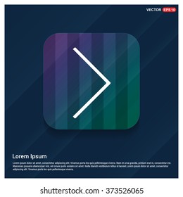 Vector Next arrow icon. Vector arrow icon