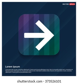 Vector Next arrow icon. Vector arrow icon