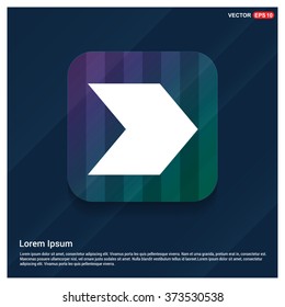 Vector Next arrow icon. Vector arrow icon