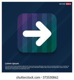 Vector Next arrow icon. Vector arrow icon