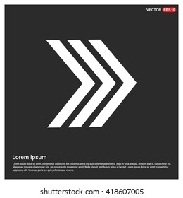 Vector Next arrow icon. Vector forward Icon