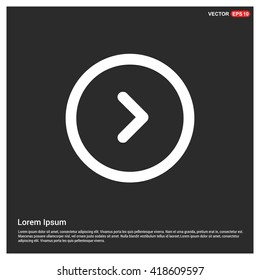 Vector Next arrow icon. Vector forward Icon