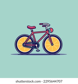 Vector Nice Bicycle Retro Illustration