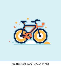 Vector Nice Bicycle Retro Illustration