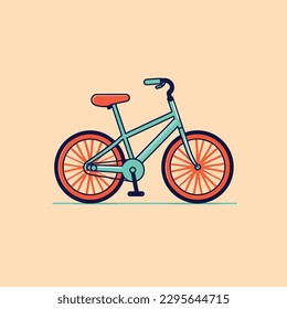 Vector Nice Bicycle Retro Illustration