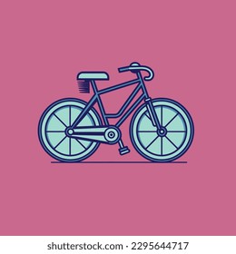Vektor Nice Bicycle Retro Illustration