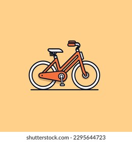 Vector Nice Bicycle Retro Illustration