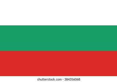 Vector of nice Bulgarian flag.