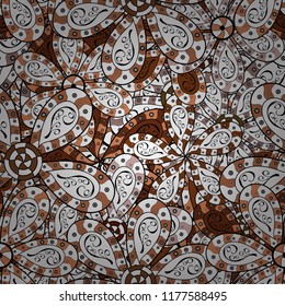 Vector Nice fabric pattern. Abstract elegance seamless pattern with floral background.