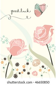 vector - nice flower card for any kind of celebration
