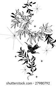 vector - nice graphic card with nature theme