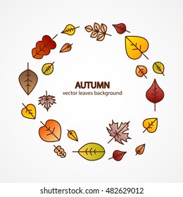 Vector nice modern fall leaves autumn decorative background banner design