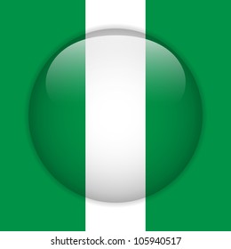 Vector - Nigeria Flag Glossy Button