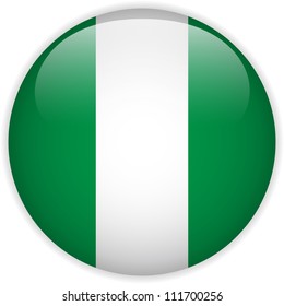 Vector - Nigeria Flag Glossy Button