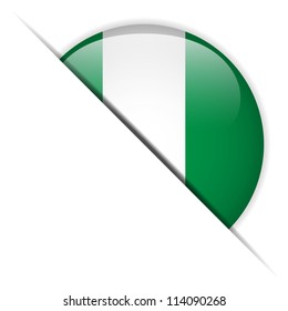 Vector - Nigeria Flag Glossy Button