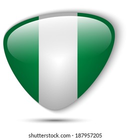Vector - Nigeria Flag Glossy Button