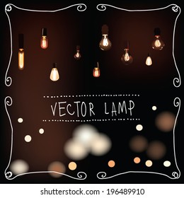 vector night lamp