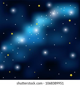 Vector night sky background