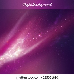 Vector night sky background