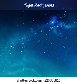 Vector night sky background