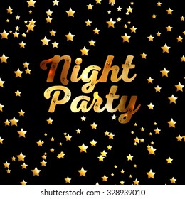 Vector night sky background