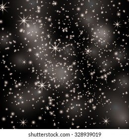 Vector night sky background