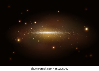 Vector night sky background, vector