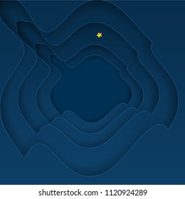 Vector night sky background stars