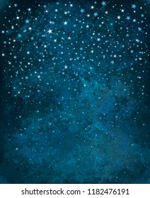 Vector night starry sky background.