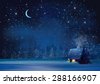 winter forest background vector