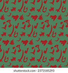 vector nine object abstract pattern