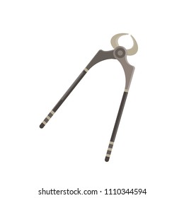Vector nippers tool equipment service icon 